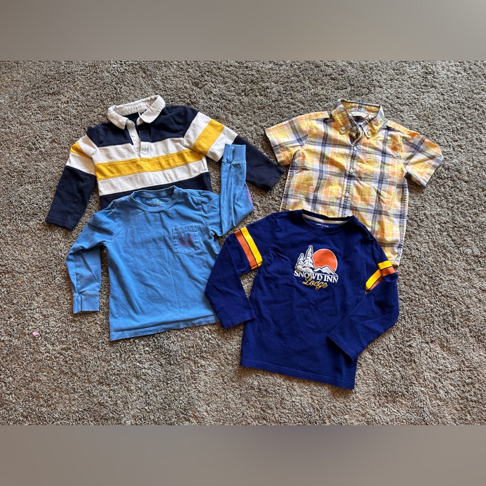 Boys size 4 & 6 lot - 3 Janie and Jack & 1 Vineyard vines shirt